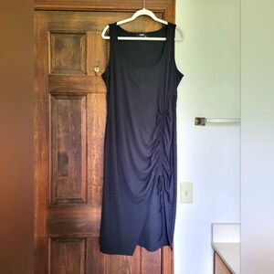 Black Formfitting Leggy Cider Dress